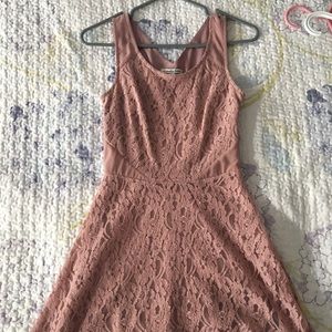 Lilac Lace A-Line Dress